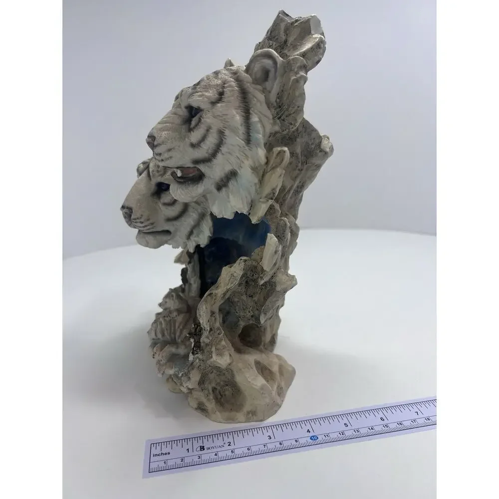 White Tiger Wine Bottle Holder Tiger Family Scenic Dramatic